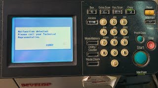 how to fix the error code c2557 on Develop ineo 250 Konica Minolta Bizhub 250 [upl. by Dimmick]