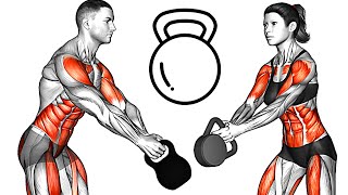 Full Body Kettlebell Workout at Home [upl. by Willock]