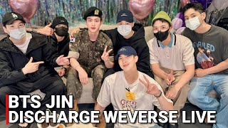 All BTS Members Celebrate Jin Military Discharge Together BTS Jin Comeback Weverse Live ENG SUB [upl. by Keil790]