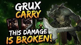 Paragon Grux Gameplay  ONE HIT KILL BUILD  400 BONUS DAMAGE [upl. by Lardner]