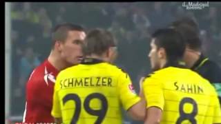 Podolski VS Nuri Sahin Funny [upl. by Eoj]