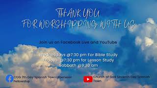 COG 7th Day Ebenezer Fellowship Sabbath School Praise and Worship and Divine Service September 1… [upl. by Skill]