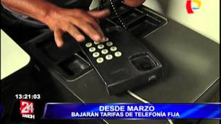 Osiptel tarifas de telefonía fija bajarán a partir del 1 de marzo [upl. by Filahk]