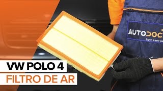 Como trocar filtro de ar do motor VW Polo  Tutorial HD [upl. by Calvina]