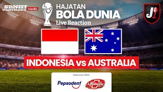 🔴INDONESIA VS AUSTRALIA  KUALIFIKASI PUTARAN 3 HAJATAN BOLA DUNIA 2026  LIVE REACTION [upl. by Lipson348]