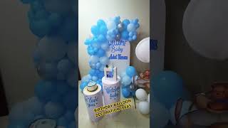 Welcome baby boy decoration ideas babyboy welcome balloon balloondecoration artmaker [upl. by Akemor]