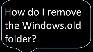 How to remove windowsold folder after a Windows 8 refresh or upgrade [upl. by Studley2]