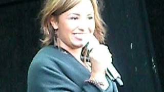 Demi Answering Questions at Soundcheck 91610 [upl. by Dafodil]