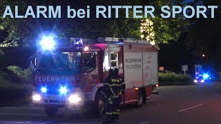 Einsatz Feuerwehr Waldenbuch  Alarm bei Ritter Sport  Fire brigade [upl. by Judus]