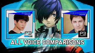 ALL Persona 3 Reload VOICE Comparisons [upl. by Sivart]