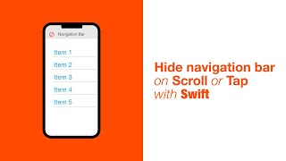 How To Hide Navigation Bar In Xcode [upl. by Navada]