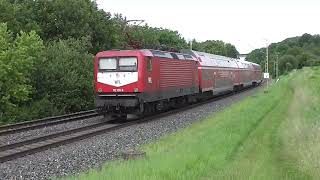 RE80 Ersatzverkehr und der Henkelzug in OchsenfurtWinterhausen 11062024 [upl. by Artsa]