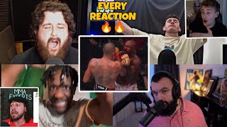 MMA YOUTUBERS react to Alex Pereiras BRUTAL finish of Khalil Rountree🔥 [upl. by Adnahsar]