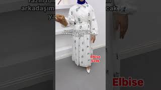 Çiçek İşlemeli Fisto Elbise Beyaz Stok Kodu PDQSL6808 shorts trend ucuz elbise abiye tesettür [upl. by Aiker664]