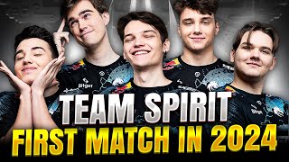 TEAM SPIRIT 2x TI Champion is BACK  FIRST OFFICIAL MATCH in 2024 [upl. by Ehcadroj387]