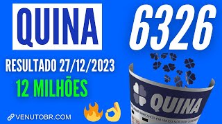 🍀 Resultado Quina 6326 [upl. by Nygem818]