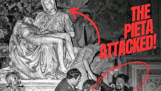 The Pieta Attacked with a HAMMER  Michelangelos Masterpiece DESTROYED [upl. by Kreit]