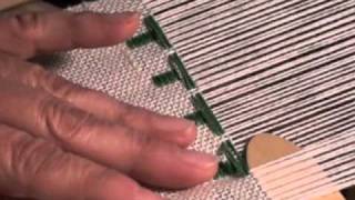 Weave Overshot Christmas Trees on a Rigid Heddle Loom  Part 3 [upl. by Pickens455]