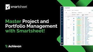 Master Project and Portfolio Management with Smartsheet [upl. by Etyak51]