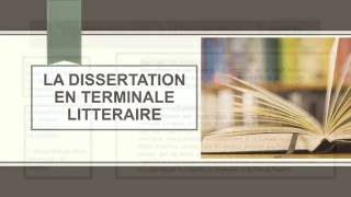 LA DISSERTATION LITTERAIRE EN TERM L [upl. by February785]