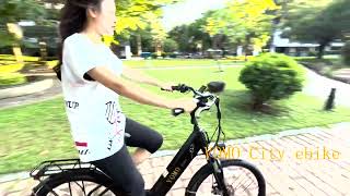 VOMO ebike CS20 Model ebike city bicycle Woman bike [upl. by Arimat]