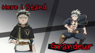 Here I Stand x Grandeur  Black Clover Mashup [upl. by Trotta990]