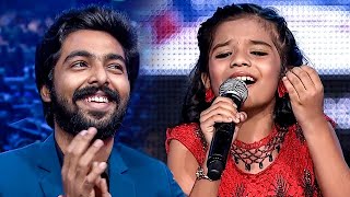 Music Director GV Prakash is amazed by Sreya Jayadeeps soulful singing at South Movie Awards [upl. by Amoeji651]