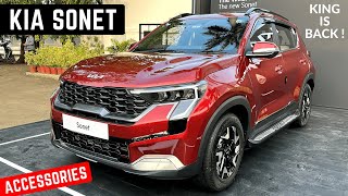 2024 Kia Sonet Facelift Full Accessories Details  Kia Sonet Facelift GTX 2024 Top Model  SONET [upl. by Assyli]