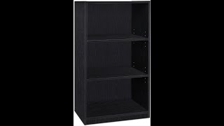 FURINNO JAYA Simple Home 3Tier Adjustable Shelf Bookcase Black Review [upl. by Kerstin]