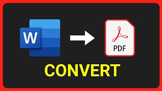 How To Convert MS Word to PDF in Laptop Easy Way [upl. by Bronny]