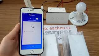 EACHEN WiFi Smart Touch SwitchLRFUS eWelink APP [upl. by Berner339]