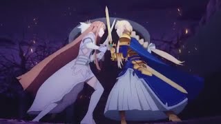 Asuna vs Alice untuk merebutkan kirito Sword Art Online Underworld [upl. by Dosi]