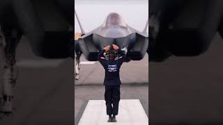 Perfect F35 Marshalling Signals shorts aviation [upl. by Rankin479]