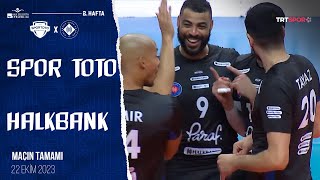 Maçın Tamamı  Spor Toto 🆚 Halkbank quotAXA Sigorta Efeler Ligiquot [upl. by Odrareve]