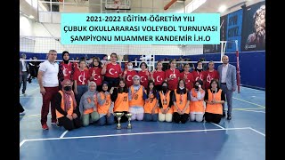 2021  2022 VOLEYBOL şampiyonu muammer kandemir iho [upl. by Akimik]