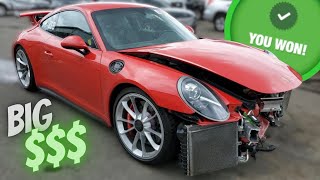 Buying A Totaled Porsche GT3 From Copart Salvage Auction [upl. by Northey987]