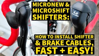 INSTALL MICROSHIFT  MICRONEW SHIFTER amp BRAKE CABLES FAST amp EASY [upl. by Aleek]