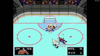 NHL 94 Sega Super Liga Playoff Round 3 G2  Len the Lengend MON at NewJerseyKiller PIT [upl. by Onyx395]