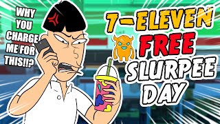 7Eleven Free Slurpee Day Prank Buk Lau [upl. by Euqcaj708]