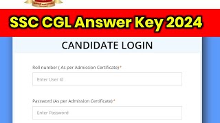 SSC CGL Answer Key 2024 Kaise Dekhe  SSC CGL Answer key 2024 tier 1  SSC CGL Answer key Download [upl. by Meli710]