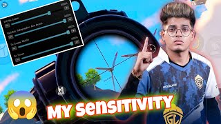 😱TODAY I FINALLY SHOW MY Sensitivity😎sahillionshortsvideobgmipubg [upl. by Heppman220]