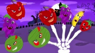 Scary Früchte Finger Familie  Kinderreim  BildungsVideo  Nursery Rhymes  Fruits Finger Family [upl. by Anaid]