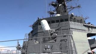 護衛艦さざなみ 高性能20mm機関砲CIWS展示┃Japanese destroyer Sazanamis CIWS Phalanx [upl. by Ardnik]