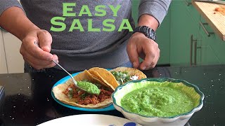 Easy salsa verde recipe less than 5 minutes to make [upl. by Janie]