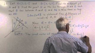 Midpoints and affine combinations Ch1 Pr23 [upl. by Oivlis803]