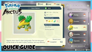 Where To Catch Grotle Crimson Mirelands In Pokemon Legends Arceus  Location Quick Guide [upl. by Ahtnahc]