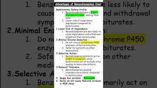 Advantages of Benzodiazepines over Barbiturates Quick Review  Pharmacology  MBBS  RGUHS [upl. by Yrrad]