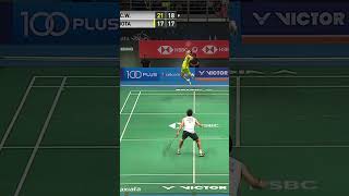 Kento Momotas perfect dive against Lee Chong Wei shorts badminton kentomomota leechongwei [upl. by Oinoitna]