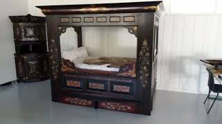 Beds 500 years old quot Boxbed quot review  Medieval antique box bed designsDotassociates [upl. by Hagep]