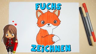 Fuchs einfach malen für Kinder  ab 7 Jahren  Malen mit Evi  deutsch [upl. by Jamie]